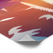Prachtig kleurrijk landschap poster (Hoek)