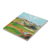 Prachtig kleurrijk landschap tegeltje (Zijkant)