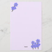 Prachtig kleurrijk met bloemen gevoerd Briefpapier (Achterkant)