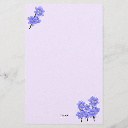 Prachtig kleurrijk met bloemen gevoerd Briefpapier (Achterkant)