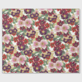 Prachtig kleurrijk patroon met bloemelementen cadeaupapier (Vlak)