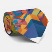 Prachtig kleurrijk stropdas ontwerp (Opgerold)