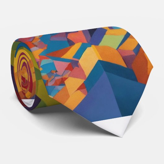 Prachtig kleurrijk stropdas ontwerp (Opgerold)