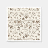 Prachtig koffie espresso ontwerp servetten (Voorkant)