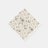 Prachtig koffie espresso ontwerp servetten (Hoek)