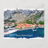Prachtig Kotor Bay Montenegro Panorama Uitzicht Briefkaart (Voorkant)