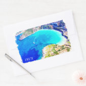 Prachtig Kreta Griekenland Panorama Uitzicht Rechthoekige Sticker (Envelop)