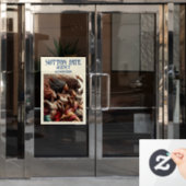 PRACHTIG Kunstmodel / Dansende Vrouw Raamsticker (Kantoordeur)