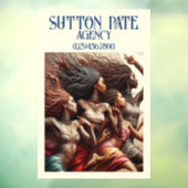 PRACHTIG Kunstmodel / Dansende Vrouw Raamsticker (Vel 3)