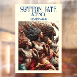 PRACHTIG Kunstmodel / Dansende Vrouw Raamsticker