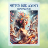 PRACHTIG Kunstmodel / Dansende Vrouw Raamsticker (Vel 3)