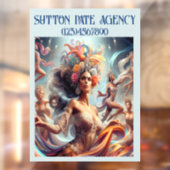 PRACHTIG Kunstmodel / Dansende Vrouw Raamsticker (Vel 2)