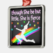 PRACHTIG KUNSTSCHAATONTWERP METALEN ORNAMENT (Links)