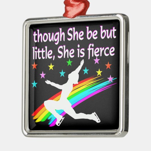 PRACHTIG KUNSTSCHAATONTWERP METALEN ORNAMENT (Links)