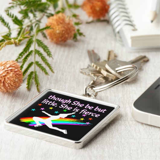 PRACHTIG KUNSTSCHAATONTWERP SLEUTELHANGER (Zijkant)