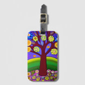 Prachtig kunstwerk | Contact houden Bagagelabel (Voorkant (verticaal))