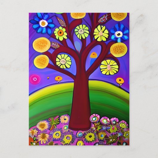 Prachtig kunstwerk | Contact houden Briefkaart (Voorkant)