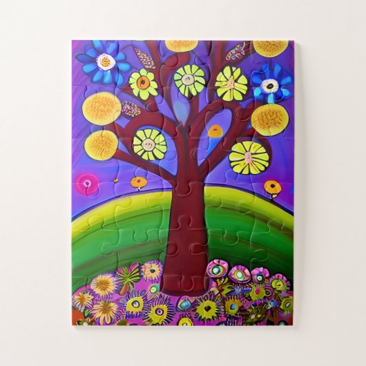 Prachtig kunstwerk | Contact houden Legpuzzel (Verticaal)