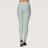 Prachtig Lace Pattern op Mint Green Leggings (Achterkant)