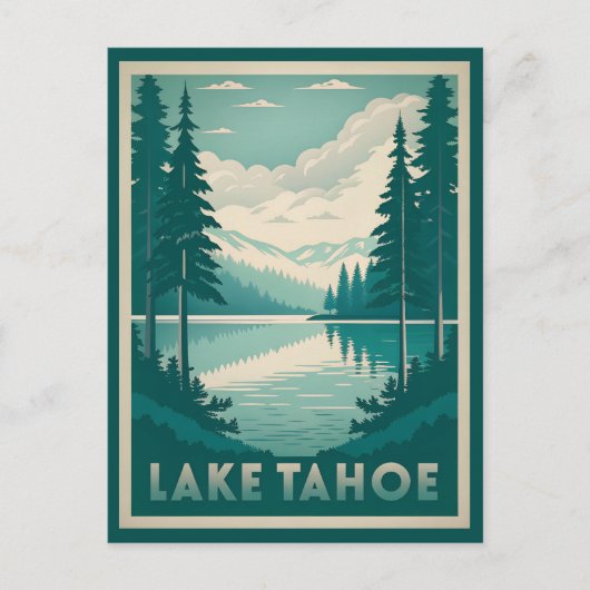 Prachtig Lake Tahoe Briefkaart (Voorkant)