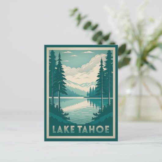 Prachtig Lake Tahoe Briefkaart (Staand voorkant)