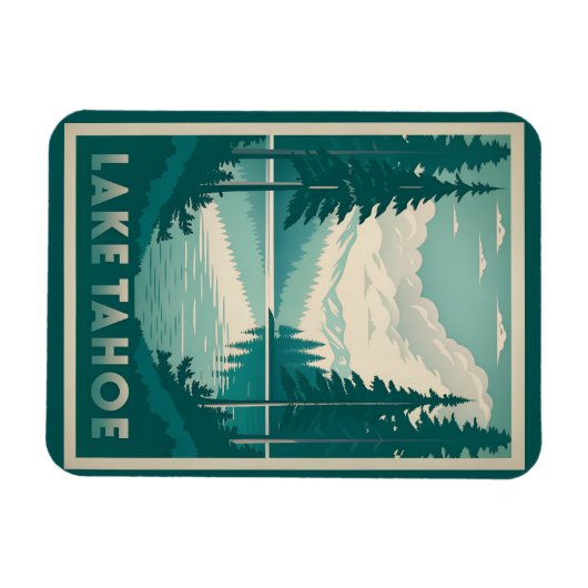 Prachtig Lake Tahoe Magneet (Horizontaal)