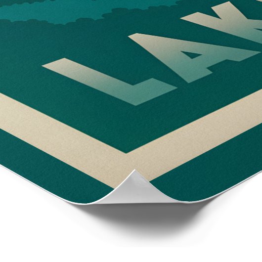 Prachtig Lake Tahoe Poster (Hoek)