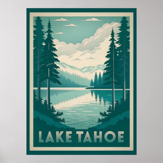 Prachtig Lake Tahoe Poster (Voorkant)