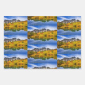 Prachtig land meer fotopatroon inpakpapier vel (Voorkant)