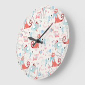 Prachtig landkaartenpatroon grote klok (Hoek)