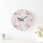 Prachtig landkaartenpatroon grote klok (Huis)