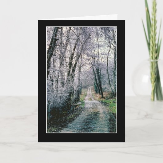 Prachtig landpad - de weg niet genomen kaart (Voorkant)