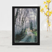 Prachtig landpad - de weg niet genomen kaart (Gele Bloem)