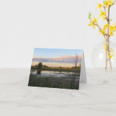 Prachtig landschap - Blank Wenskaart Kaart (Gele Bloem)