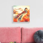 Prachtig landschap canvas afdruk (Insitu (Woonkamer))