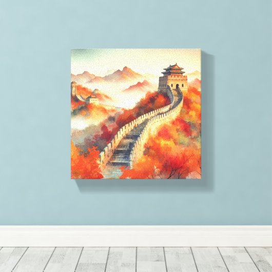 Prachtig landschap canvas afdruk (Insitu (Houten vloer))