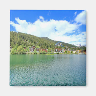 prachtig landschap Crans-Montana Zwitserland Magneet