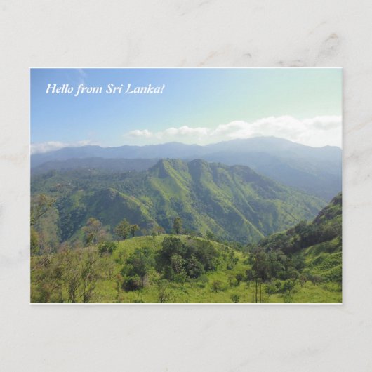 Prachtig landschap in de bergen van Sri Lanka Briefkaart (Voorkant)