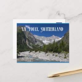 Prachtig landschap, La Fouly, Zwitserland Briefkaart