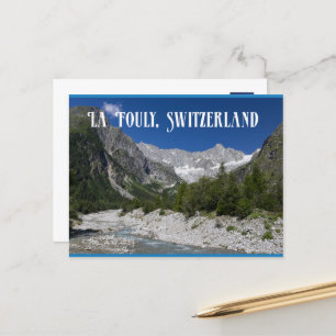Prachtig landschap, La Fouly, Zwitserland Briefkaart