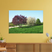 Prachtig landschap met bomen canvas afdruk (Insitu (Woonkamer))