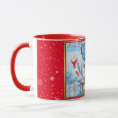 Prachtig landschap met Snowman Mok (Links)