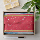 Prachtig landschap met Snowman Tissuepapier (Geschenk)