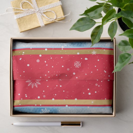 Prachtig landschap met Snowman Tissuepapier (Geschenk)