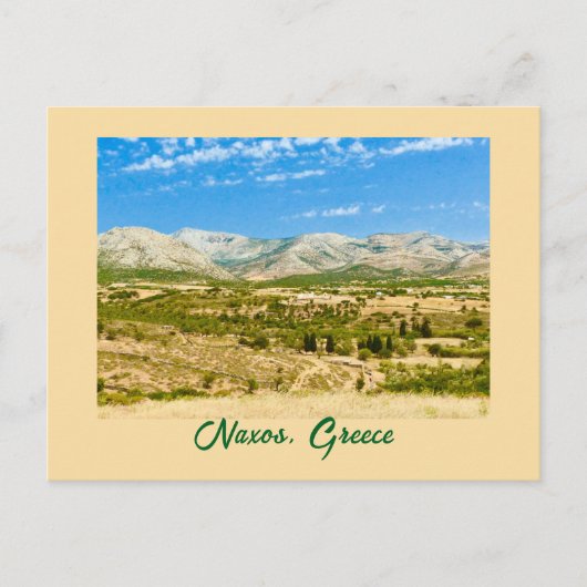 Prachtig landschap van Naxos, Griekenland Briefkaart (Voorkant)