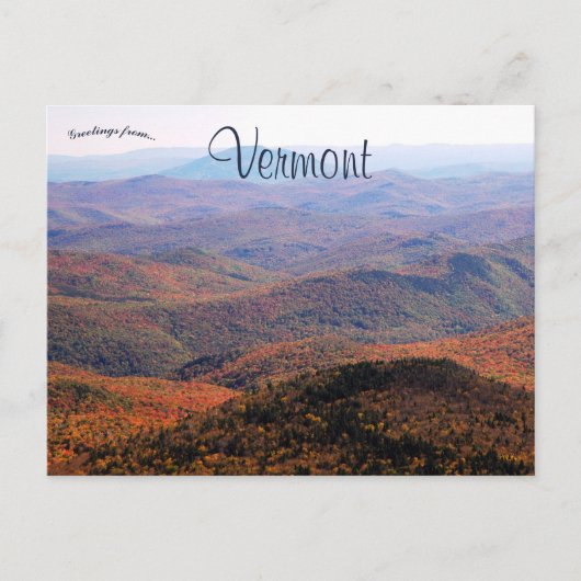 Prachtig landschap van Vermont Briefkaart (Voorkant)