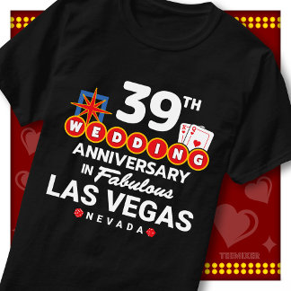 Prachtig Las Vegas 39e jubileum huwelijksjubileum  T-shirt