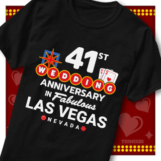 Prachtig Las Vegas 41e jubileum huwelijksjubileum  T-shirt