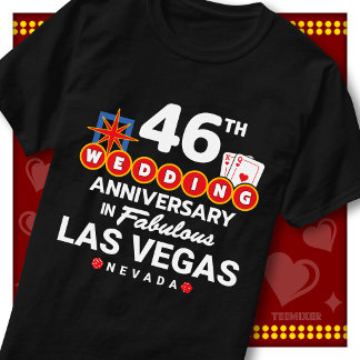Prachtig Las Vegas 46e jubileum huwelijksjubileum  T-shirt