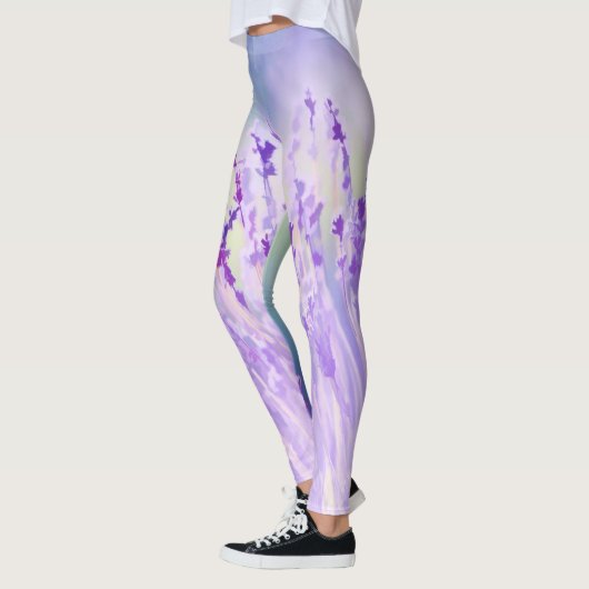 Prachtig lavenderveld of Paars weide Leggings (Links)